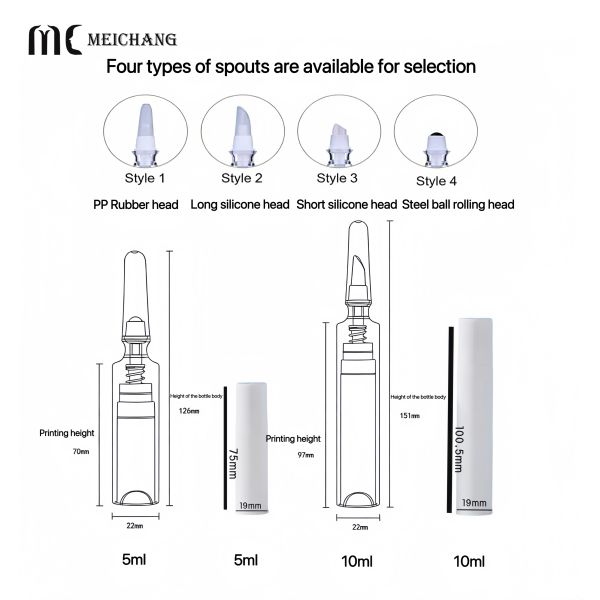 5ml/10ml Replaceable Inner Liner Airless Pump Bottle with Vacuum Fresh-Lock Technology for Eye Cream and Customizable Logo