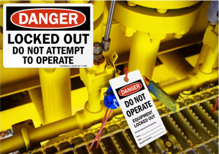 Custom Do Not Operate Locked Out Tag Vinyl Plastic Self-Laminating 2-Sided Danger Safety Tags With Photo And Grommet Eyelet