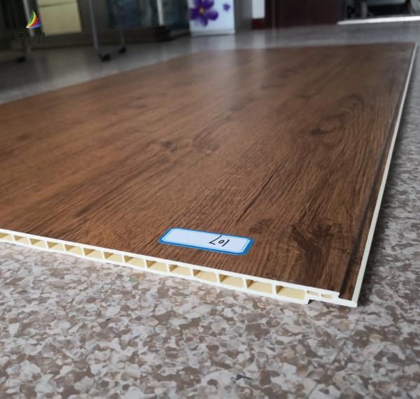 Removable PVC Wood Effect Panels ECO Friendly Plastic Wall Panels