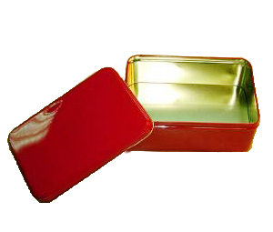 Gift Packing Offset Printing Square CMYK Color Candy Tin Can