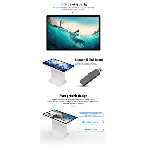 Видеоплеер экрана касания локальных сетей RJ45 FHD IPS LCD