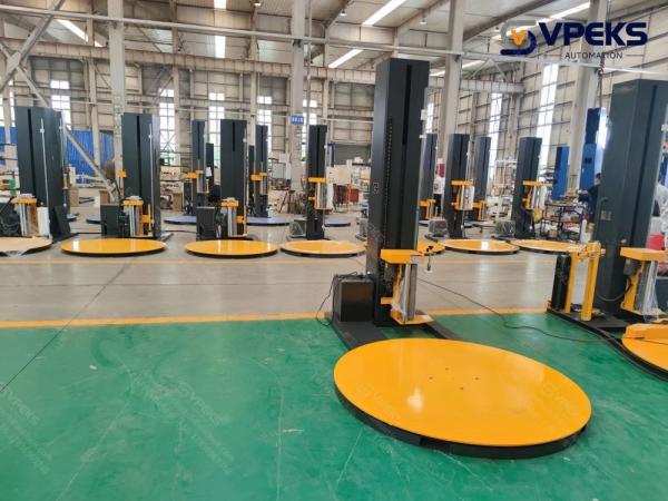 2000kgs Load Pallet Wrapper Lantech Cello Wrapping Machine For Stable Packaging