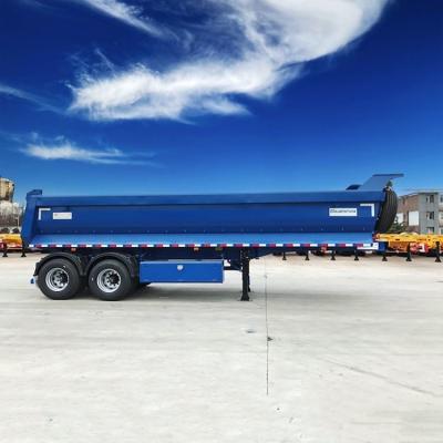 22 Cbm Solid Rounded Tipper Semi Trailer 2 Axles For Building Materials Truck Trailers