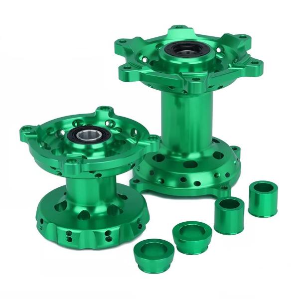 Motorcycle CNC Front and Rear Wheel Hub 36 Holes Full Set for KX250 2006-2008 2019-2020 KX250F KX450F 2006-2018
