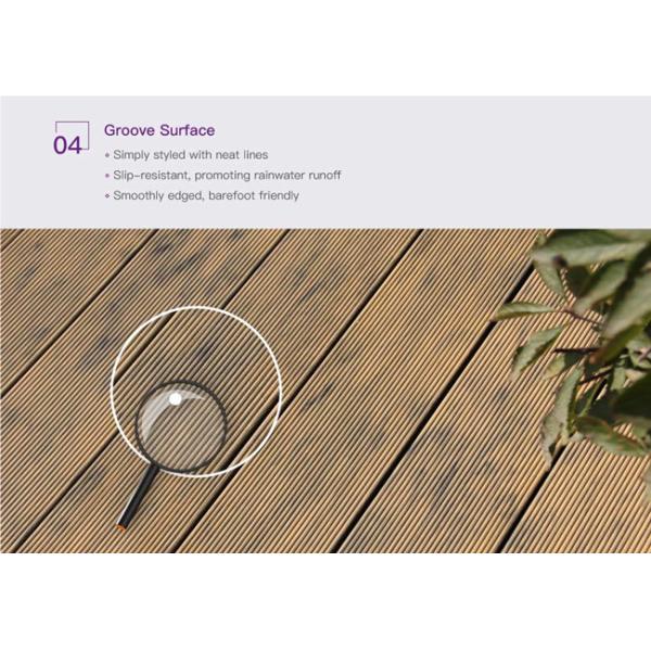 Groove 150x25mm Solid Decking Material Eco Friendly Innocuous