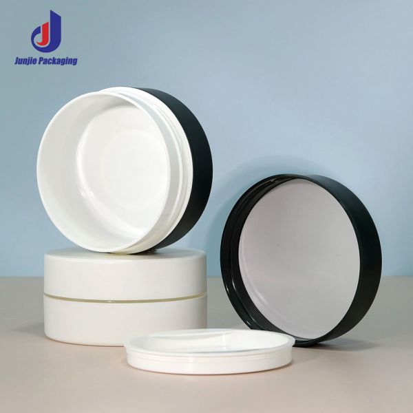 5oz 8oz Wide Mouth Cosmetic PP Cream Jars 150g 200g 250g Plastic Matte Colored Hair Mask Body Butter Jar with Logo