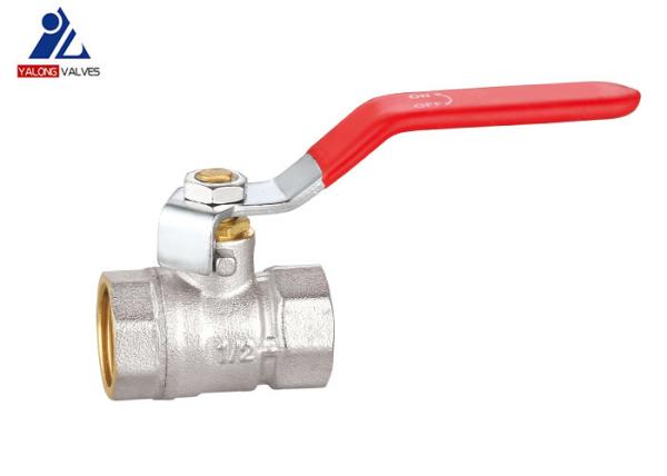 1/2 '' To 2 '' Threaded Ball Valve Steel Handle Body Nickel Plating Brass Ball Valves