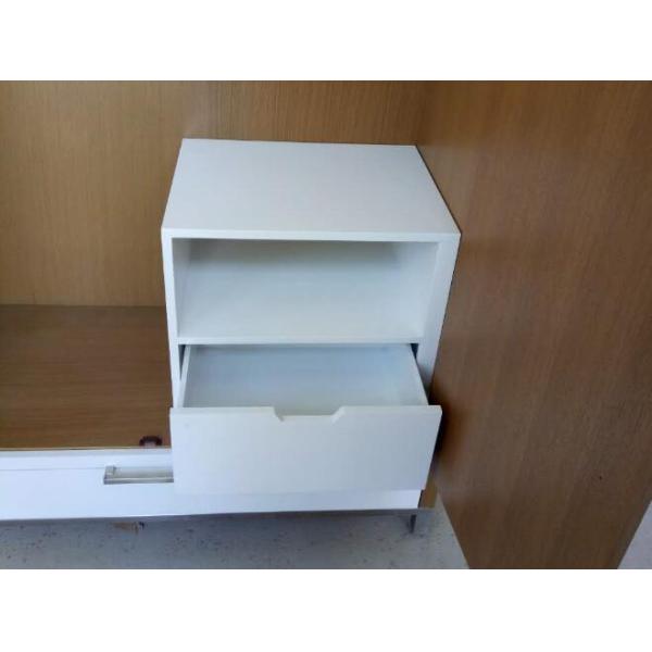 Metal Base 2 Door Wooden Hotel Room Wardrobe / Closet With Drawers ISO Listed