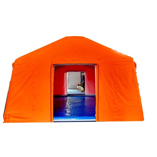 LT-SD30A Надувная палатка: спасательные работы, пожарная, 30 кв. м, толщина 0,7-0,9 мм, 6х5х2,8 м, 110 кг