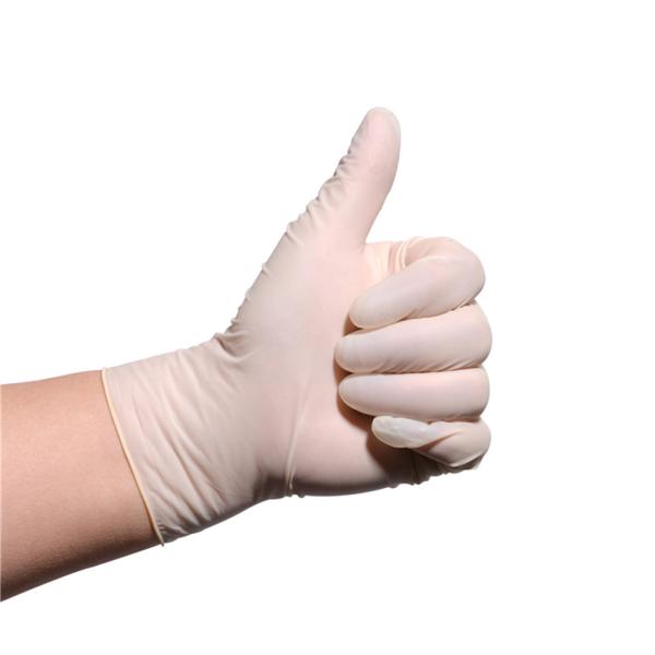 9 Inches Medical Latex Gloves  , Latex Examination Gloves For Hospital  Clinic