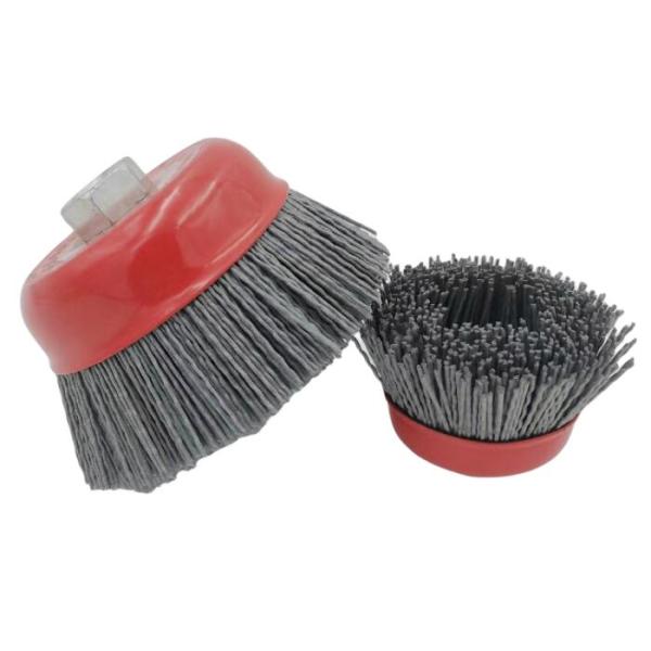 DuPont Nylon Bristle Cup Brush for Edge Blending Deburring