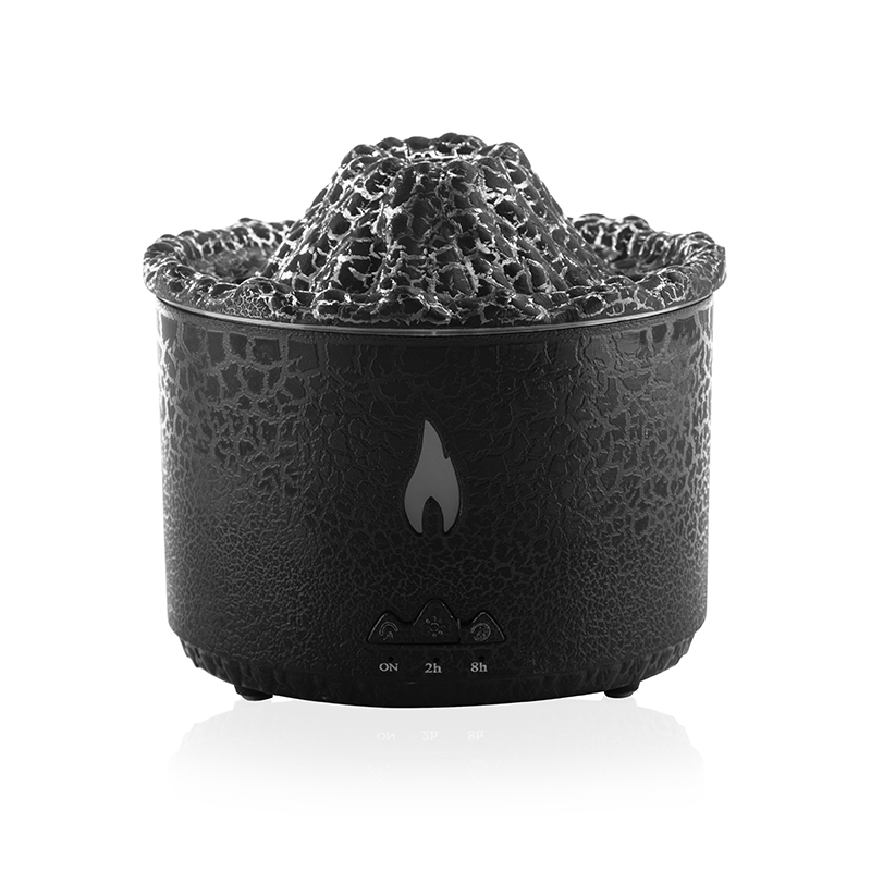 Commercial 360ml Volcano Jellyfish Spray Fire Flame Air Humidifier Diffuser Volcano 3D Flame Ultrasonic Aroma Diffuser