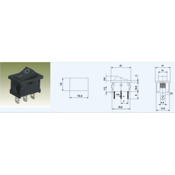 MRS-102(A) / MRS-103(A) / MRS-112(A) SPDT 3P Black Miniature Electrical Switches 3 Amp 125 Volt CE ROHS Certification