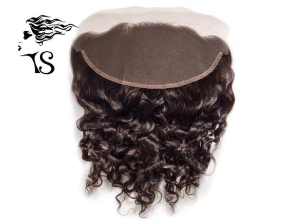 Hand Crafted Ear To Ear Lace Front Closure , Brazilian Lace Frontal Pieces 13x4