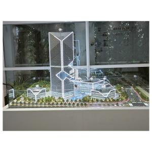 Real Estate Scale Model 1:100 Skyscraper Scale Models LED Illuminated