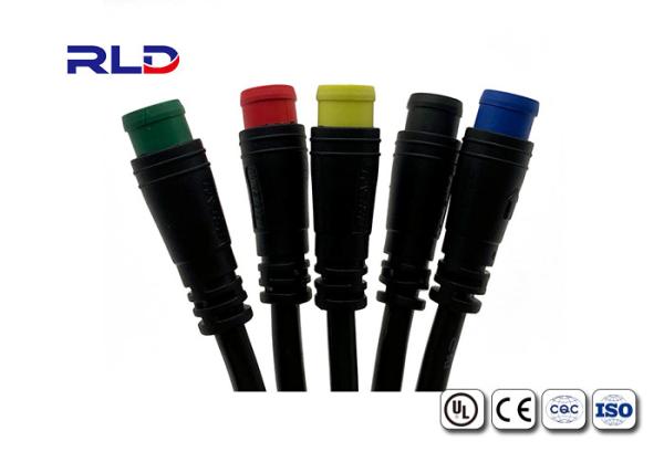 IP65 2 - 6 Pins Cable Waterproof Plug Connector  Electric Cable Signal