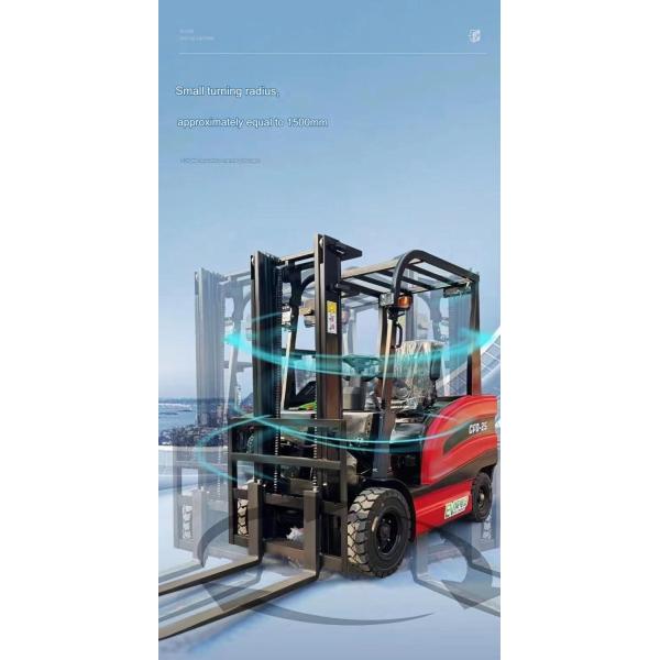 2 Ton 4 Wheel Counterbalance Forklift 48V With Long Battery Life