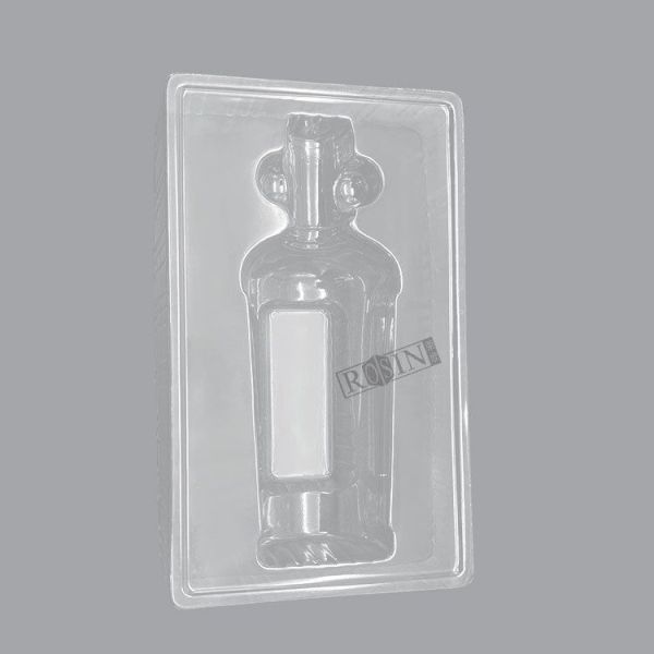 Premium Wine Liner Beige Insert Plastic Blister Tray Shockproof Wine Bottle Insert for Gift Packaging