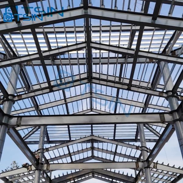 Estructuras de acero modulares prefabricadas Q235B Q355B ASTM A36 para almacén y taller