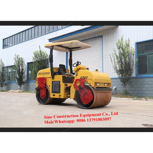 3000 x 1300x 2430mm 21Kw 3t Road Construction Roller