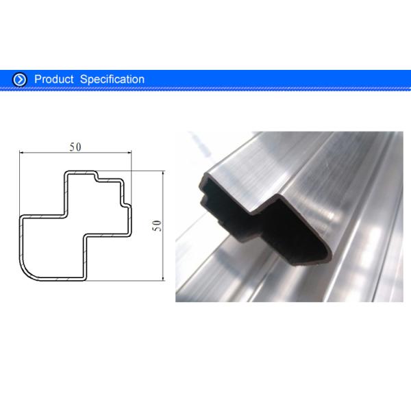 6063 - T5 Aluminium Hollow Tube Frame Profile With Anodizing / Electrophoresis Surface Treatment