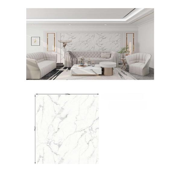 3mm White PVC Wall Panel 1220*2440mm uv marble sheets Board For Interior Decorative Wall