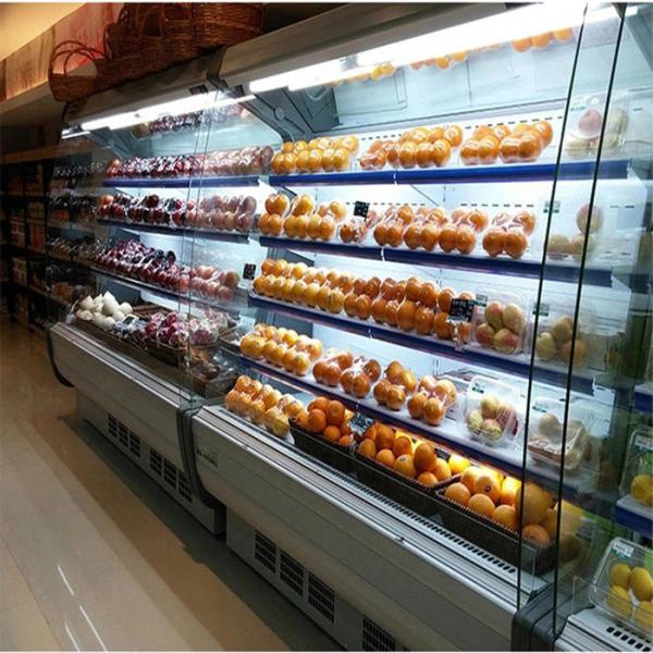 2M 1896W Supermarket Refrigeration Equipments For Fruit