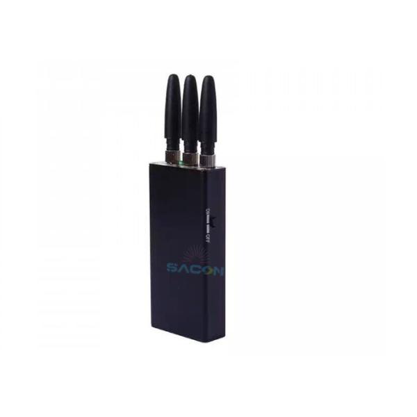 3 Antennas Pocket Cell Phone Jammer with 2000mA Battery and 5m Jamming Range