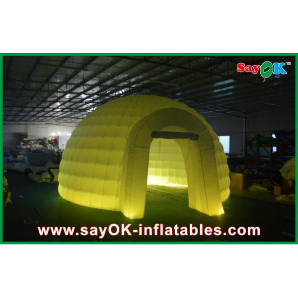 Dome Inflatable Tent Outdoor Wedding Inflatable Air Tent , Moblie Led Semicircle Inflatable Camping Tent