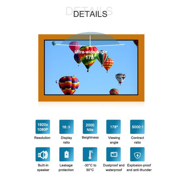 FCC Outdoor Digital Signage Monitor 32