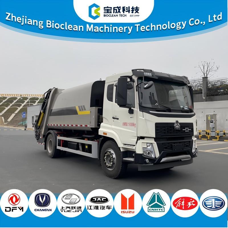 HOWO 15m3 Garbage Trash Container Compactor Compression Transfer Recycle Garbage Refuse Truck