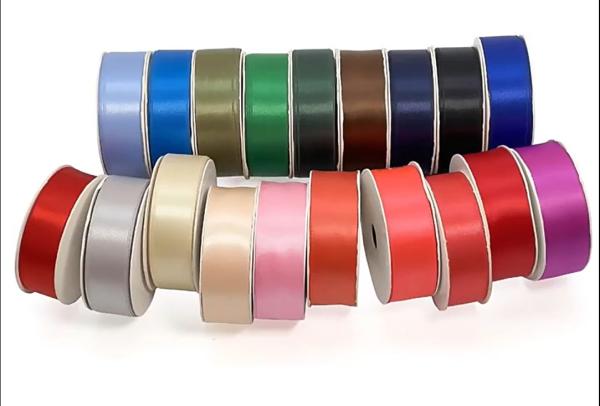 100% Polyester Satin Ribbon Roll for Floral Bouquets and Gift Packaging