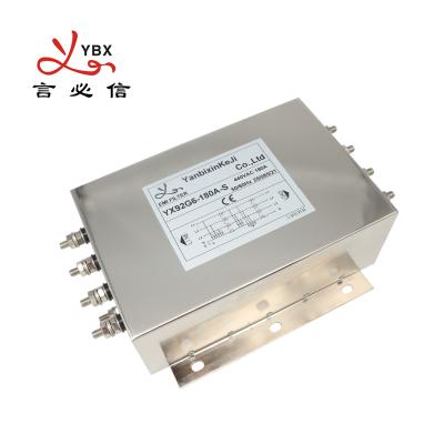 YX92G6 180A Filtro trifásico RFI Filtro EMI para equipamentos de automação