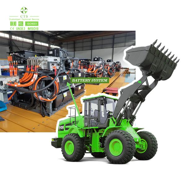 Système de batterie haute tension CTS 540V 614V 768V 100Kwh 200kKwh batterie lithium-ion pour machines de construction