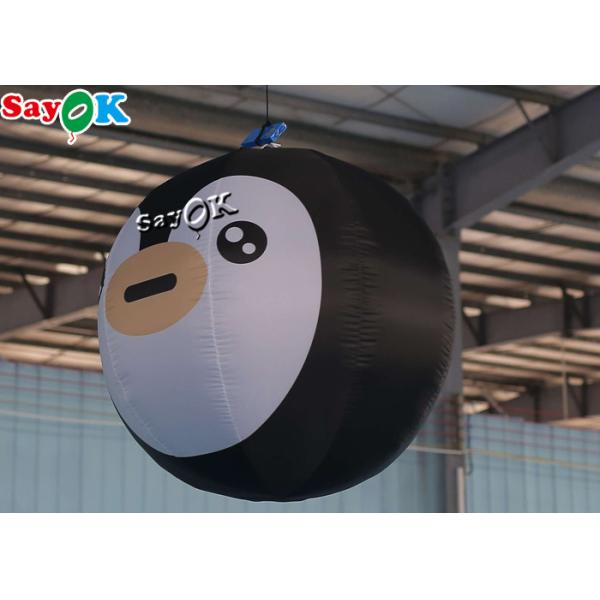 1m 3.3ft Small Christmas Decor Inflatable Penguin With Led Light