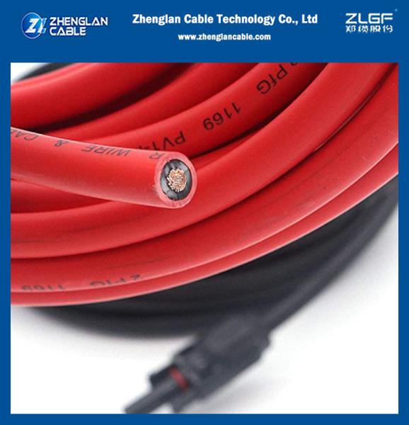 0.6 / 1.0 kV XLPO/XLPE isolamento 4 mm Cable Solar Pv Wire Adaptado a sistemas fotovoltaicos EN 50618