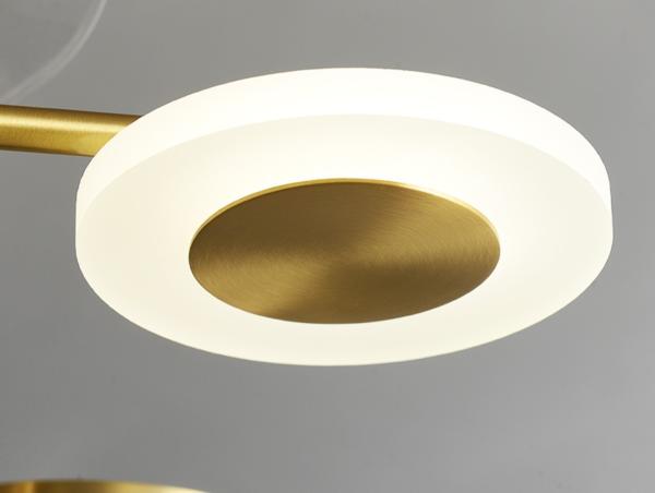 Bajo ruido ventilador de cristal de techo luz, ventilador de techo de cobre con luz y control remoto