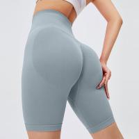 Calças curtos da anti ioga sem emenda das mulheres do Activewear das caneleiras da extremidade do Scrunch de Pilling
