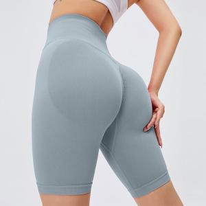 Calças curtos da anti ioga sem emenda das mulheres do Activewear das caneleiras