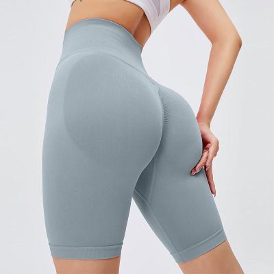 Calças curtos da anti ioga sem emenda das mulheres do Activewear das caneleiras da extremidade do Scrunch de Pilling