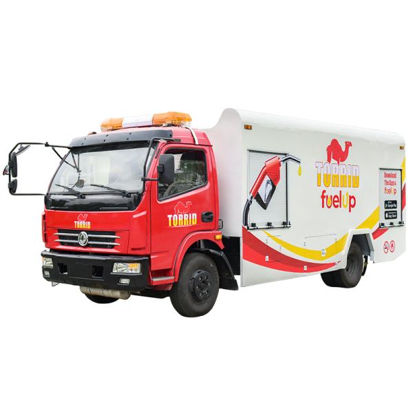 Flammable Liquid Fuel Transport Vehicle Max Torque 500 - 1000Nm 4X2 Drive Wheel