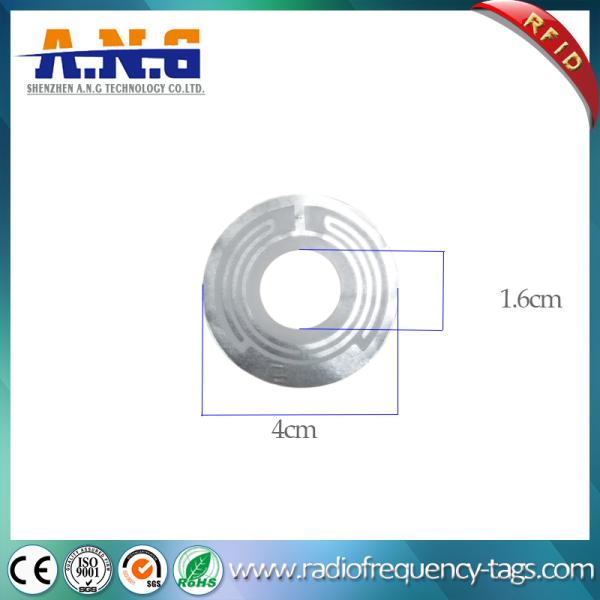 Paper Roll Uhf Rfid Tag Disc Label Sticker For Asset Management , Alien H3 Chip