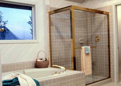 Safety Custom Bathroom Shower Glass 4-12mm Thickness Fixed Shower Glass For Houses