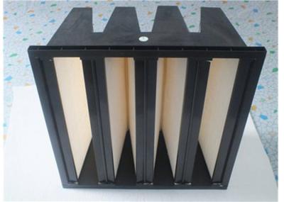 Temperature Glass Fiber V Bank Filter With V Shaped Construction