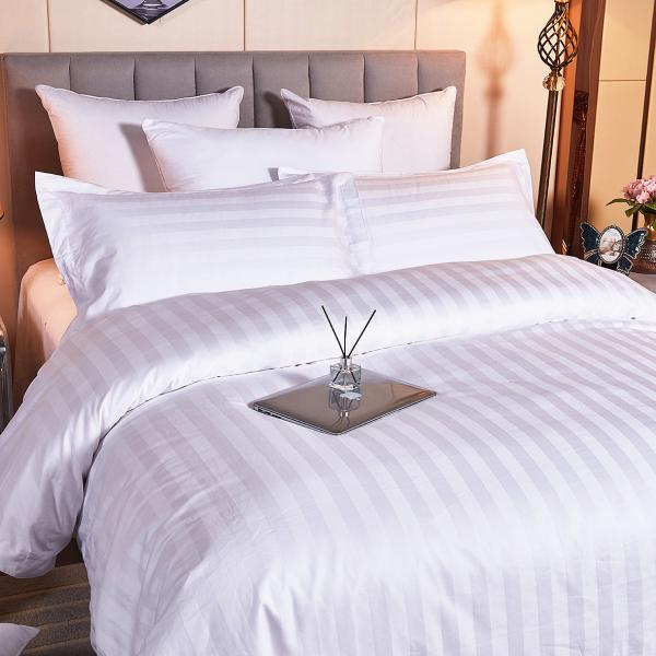 Wrinkle Resistant Hypoallergenic Cotton Bed Sheet Set White Blue Cotton Sheets Queen