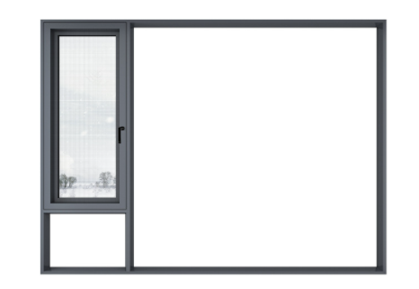 Soundproof Thermal Break Aluminum Casement Windows Hurricane Impact Resistant