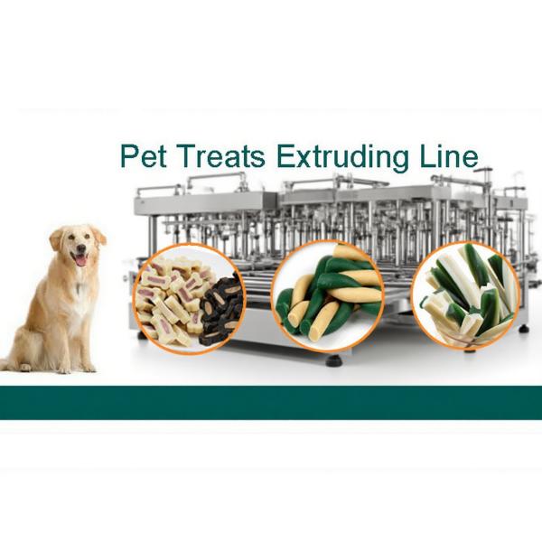 Línea de procesamiento de extrusores de alimentos para perros semi húmedos / máquina de alimentos para gatos