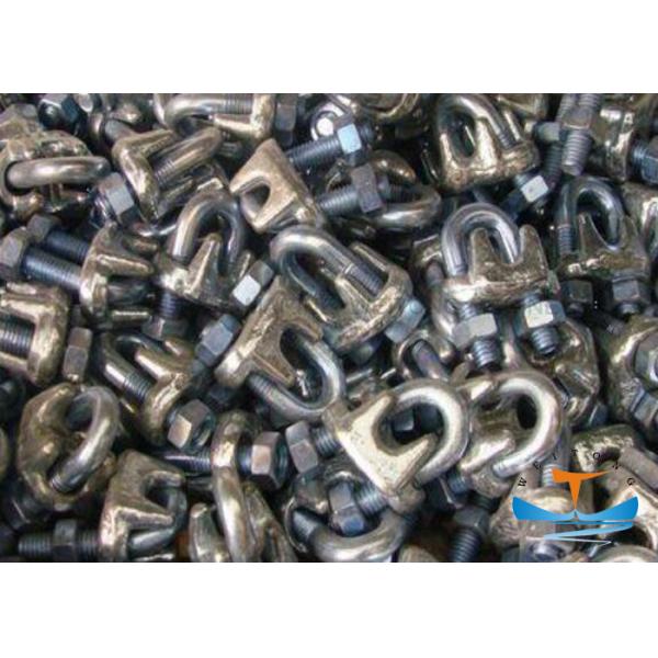 #45 Carbon Steel Rigging Lifting Equipment , US Type Drop Forged Wire Rope Clips