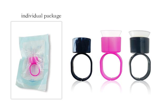 Material plástico de Ring Cups Soft Silicone And do pigmento descartável da tatuagem dos acessórios de Microblading