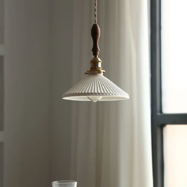 Retro Folding Wall Lamp Retractable Walnut Solid Wood Wall Lamp (WH-VR-159)